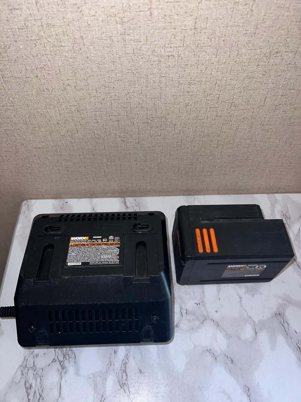 WORX 56V Max Lithium-Ion Battery WA3559 and Charger WA3859 Set - Picture 6 of 10